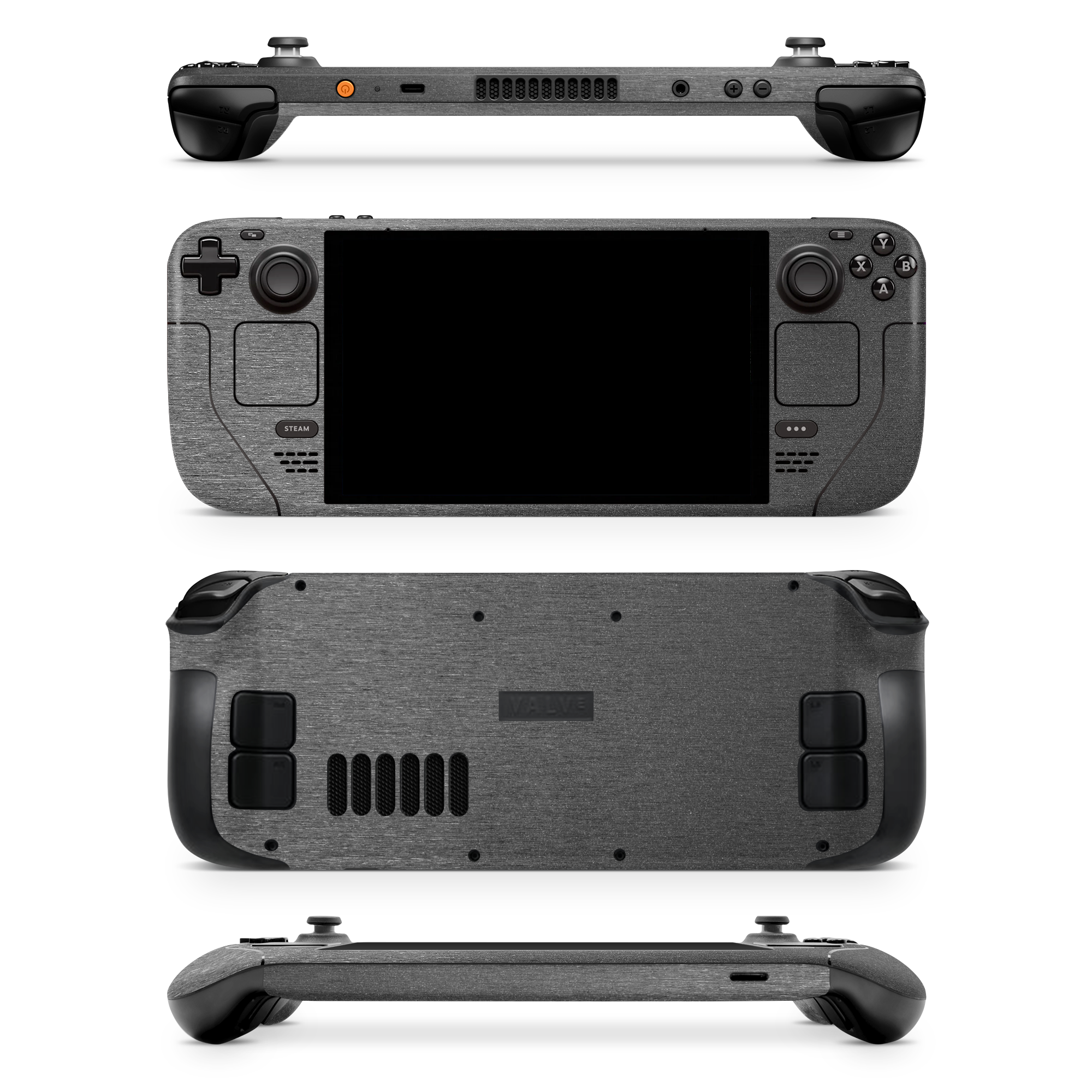 Valve Steamdeck Essentials Brushed Black Skin Wrap Cover