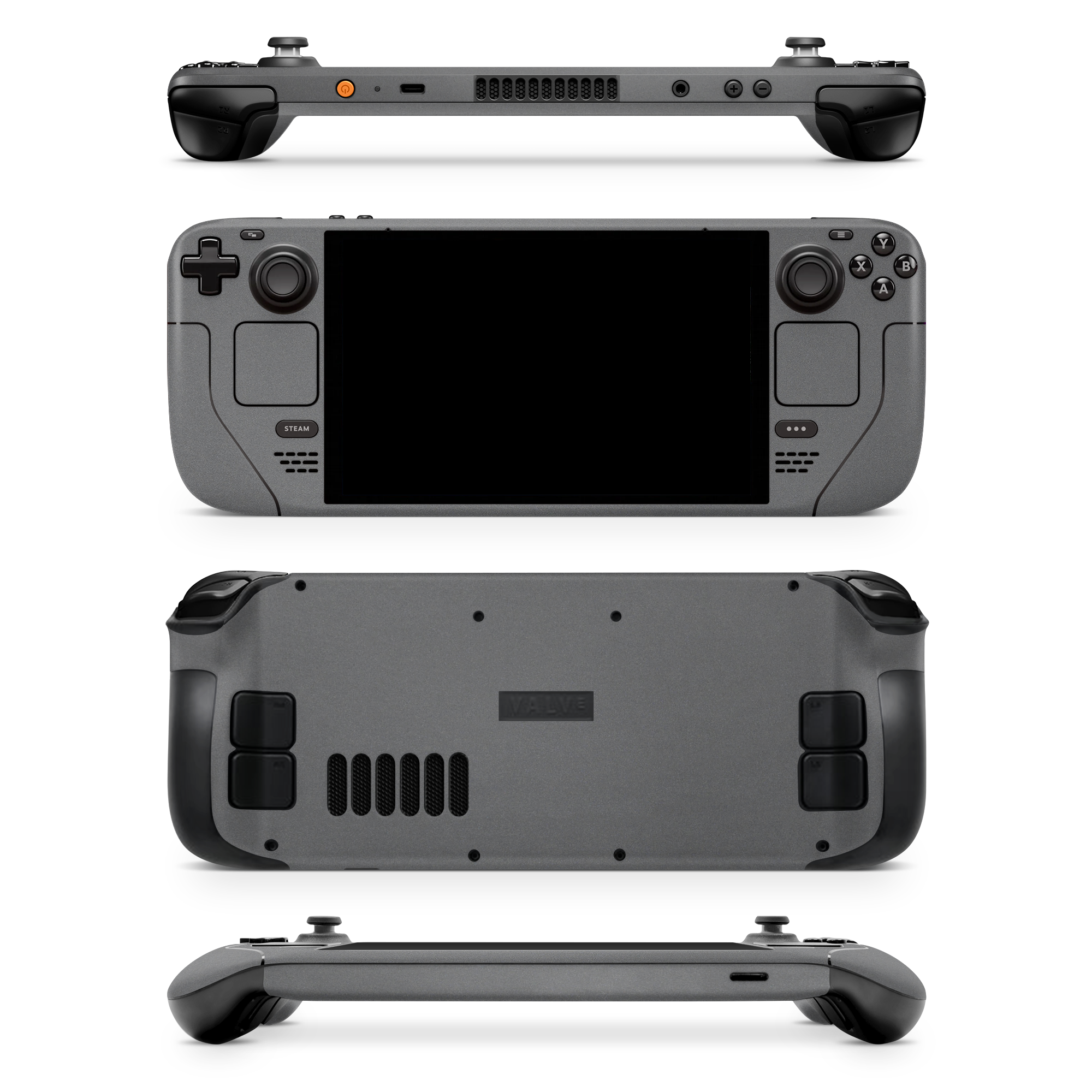 Valve Steamdeck Essentials Charcoal Grey Skin Wrap Cover