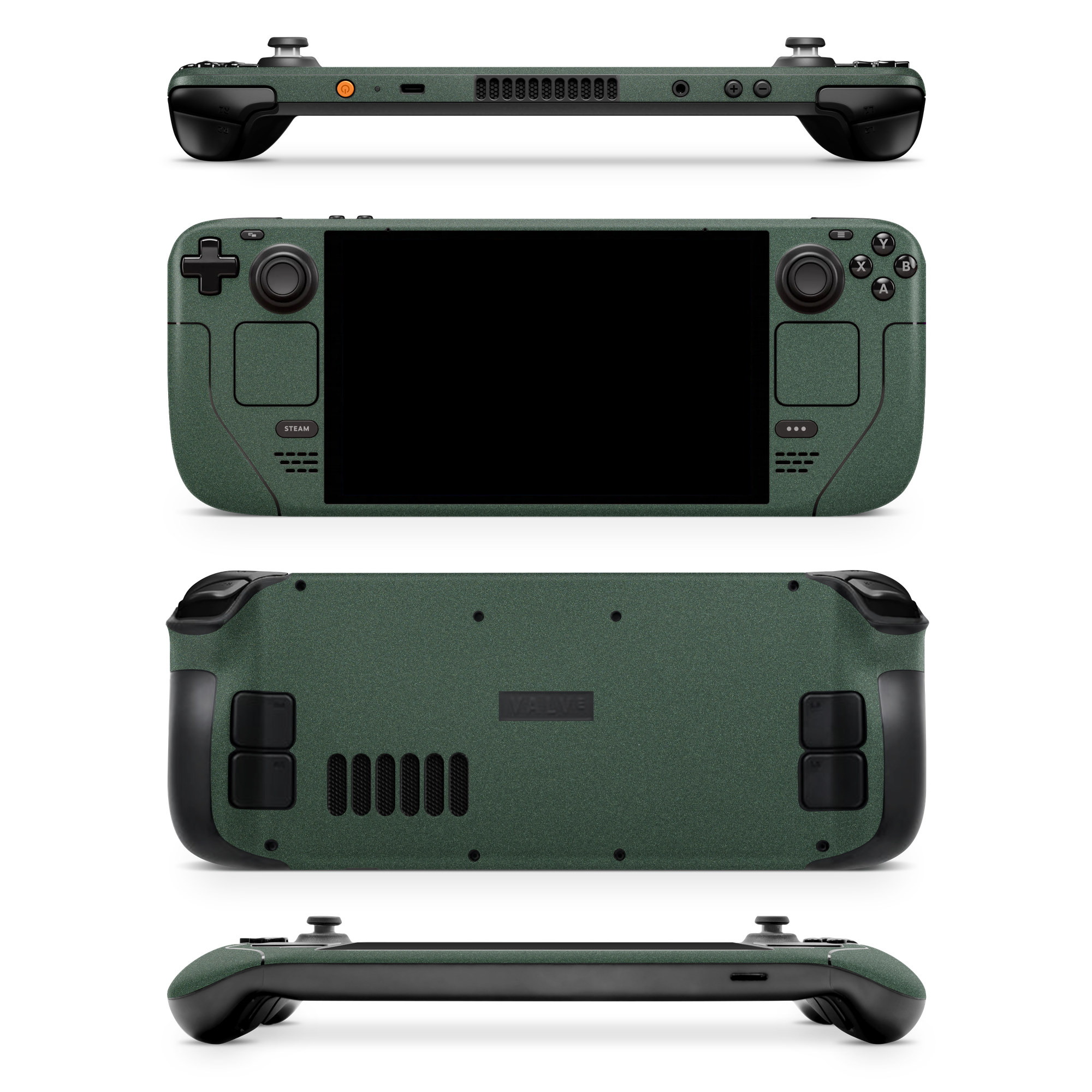 Steam Deck LCD/OLED 2022+ Essentials Matte Green Metallic Skin Wrap Cover