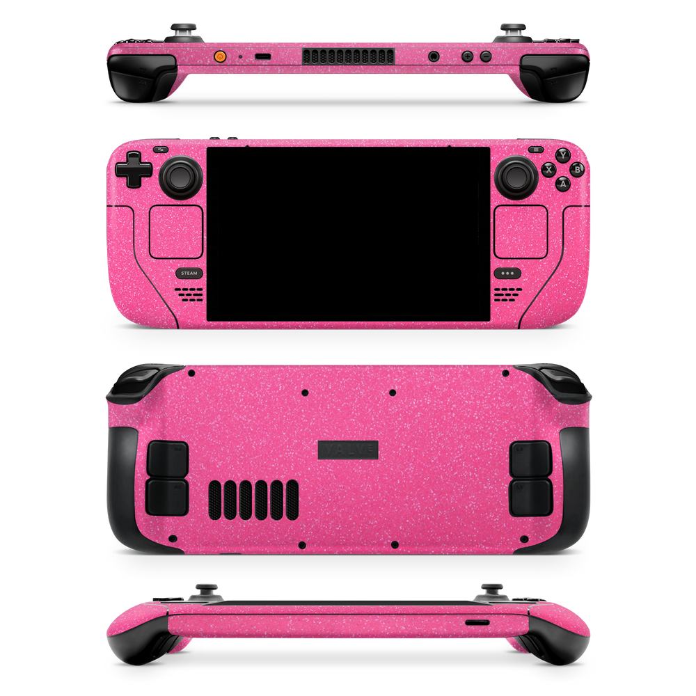 Valve Steamdeck Essentials Pink Glitterbomb Skin Wrap Cover