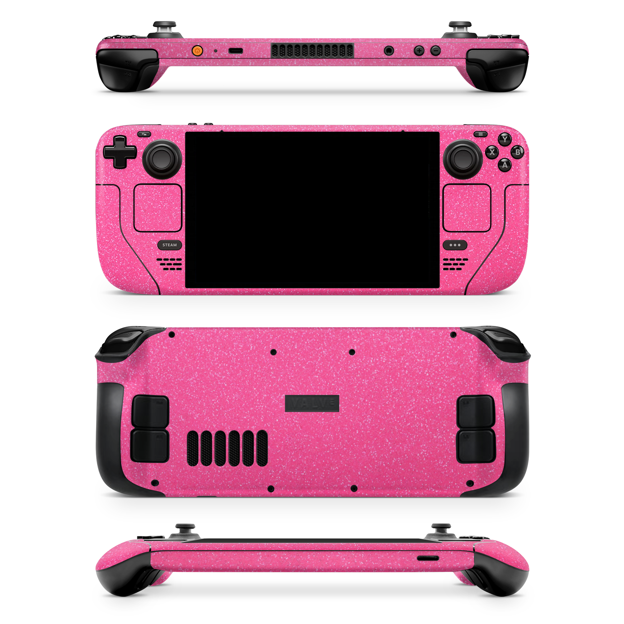Valve Steamdeck Essentials Pink Glitterbomb Skin Wrap Cover